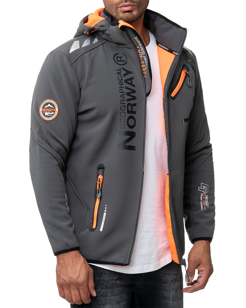 Herren Regular Fit Softshelljacke royaute men - Dark Grey