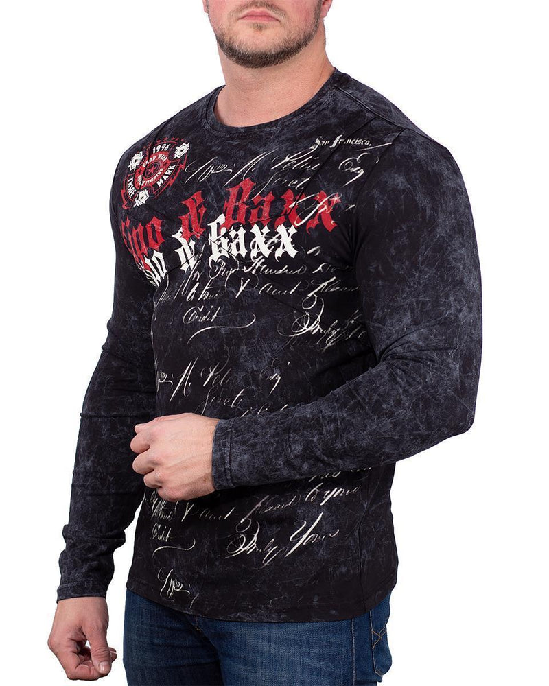 Herren Regular Fit Longsleeve CL489 - Black
