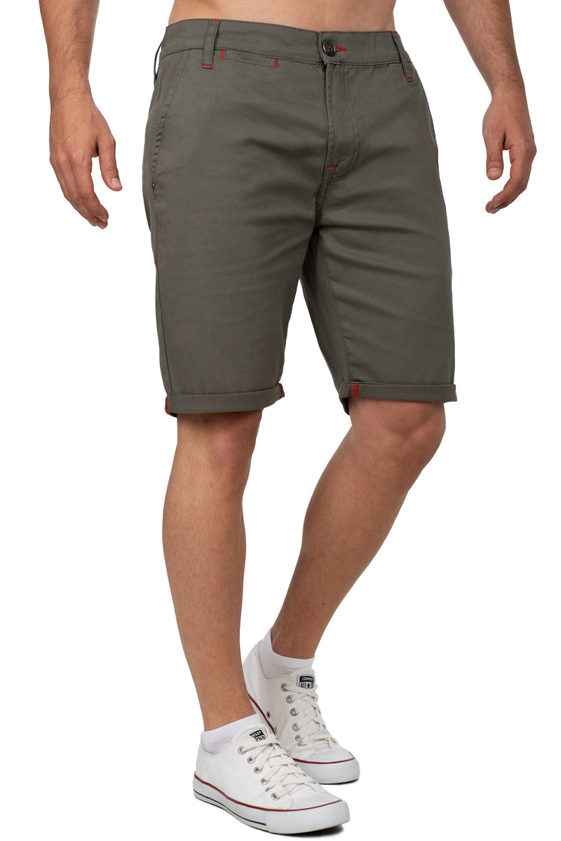 Herren Regular Fit Shorts Logo-Detail CK272 - Khaki