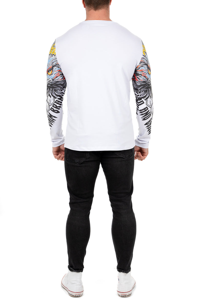 Herren Regular Fit Longsleeve CL488 - White