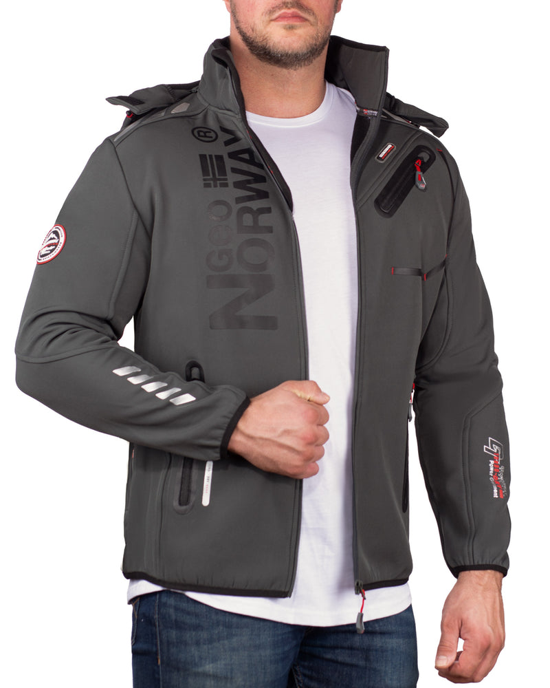 Herren Regular Fit Softshelljacke royaute - Dark Grey
