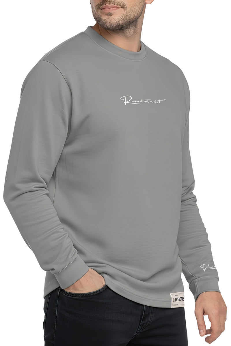 Herren Oversized Langarm Shirt 23RS042 - Dark Grey