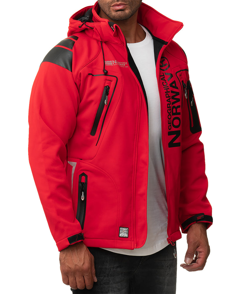 Herren Regular Fit Softshelljacke techno men - Red