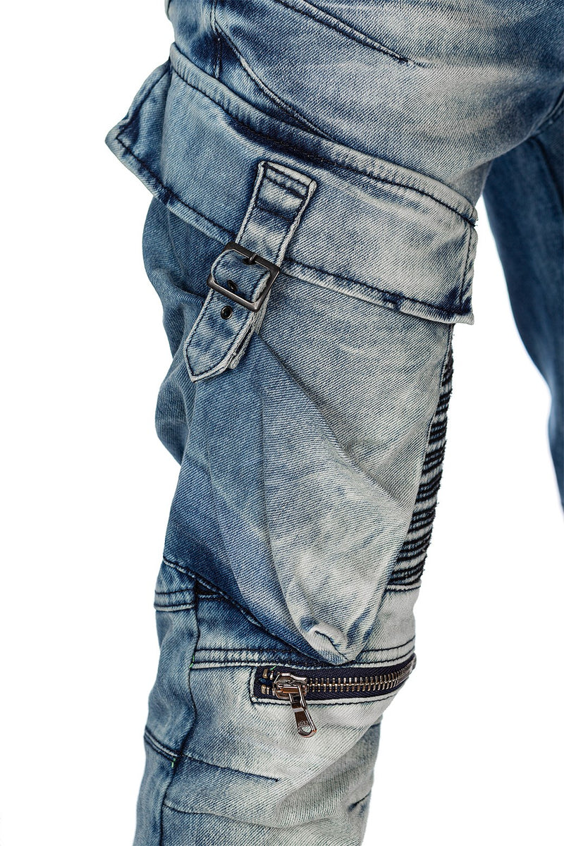 Herren Regular Fit Jeans Stonewashed CD523 - Blue