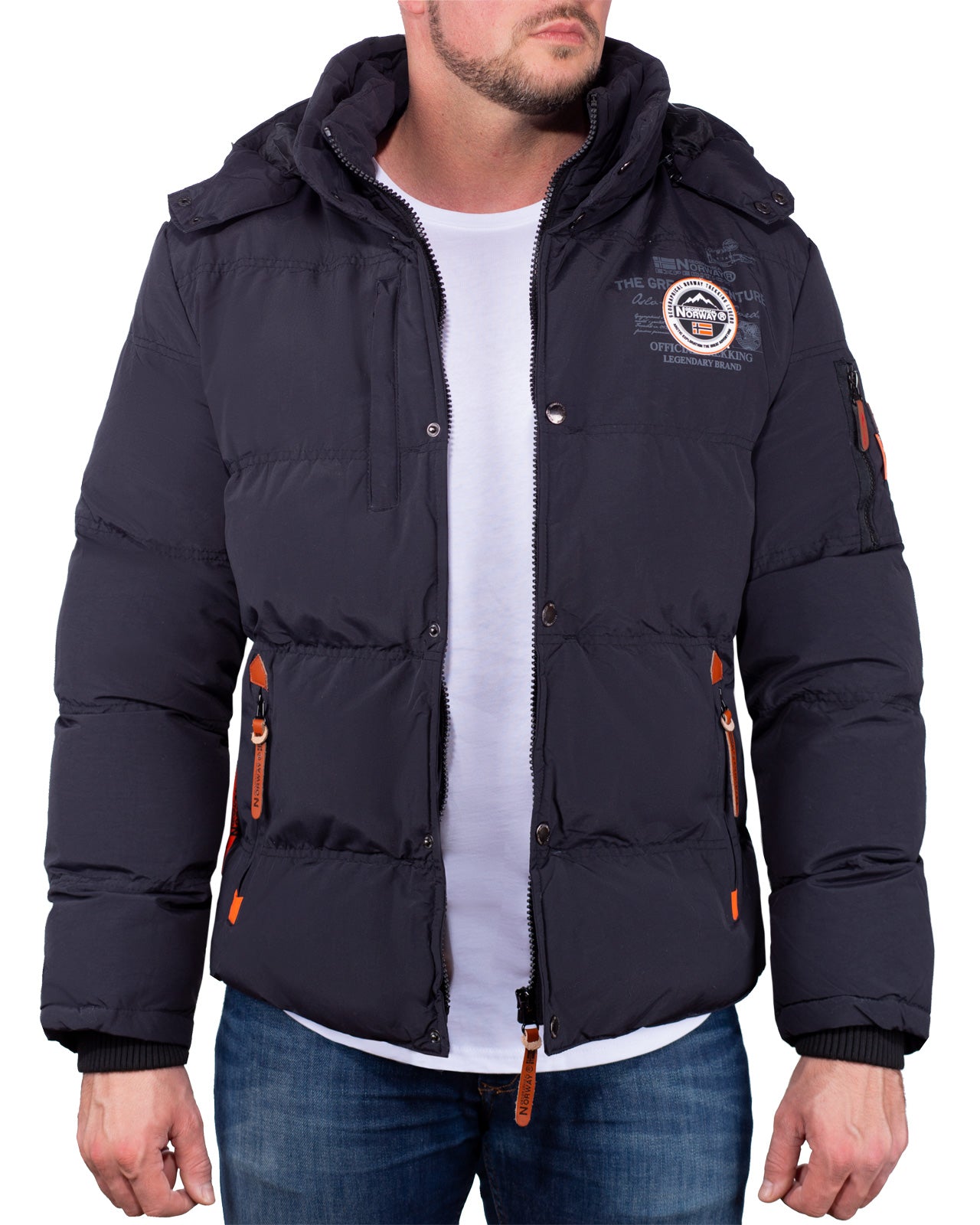 Herren Regular Fit Jacke verveine - Black