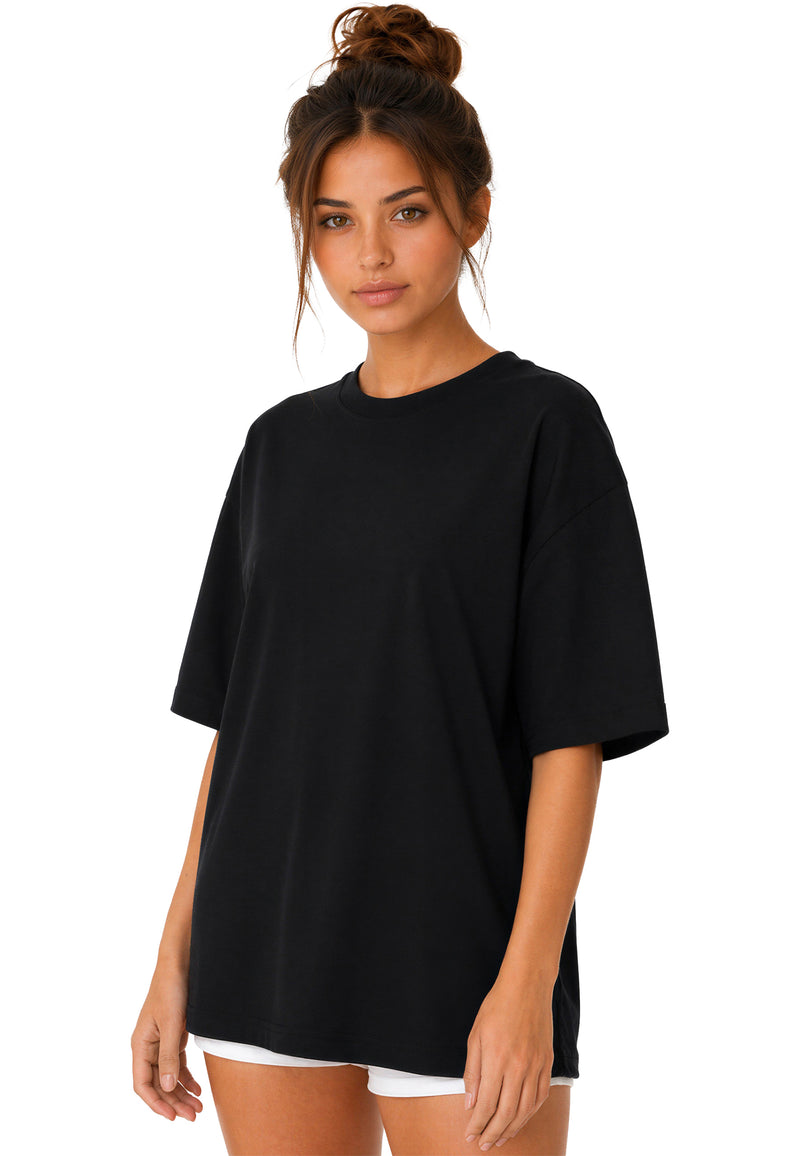 Damen Oversized Oversized T-Shirt 25RSW070 - Black