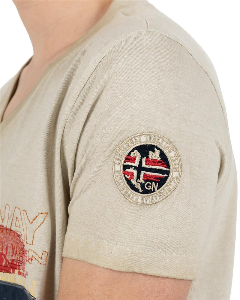 Herren Regular Fit T-Shirt joasis - Beige