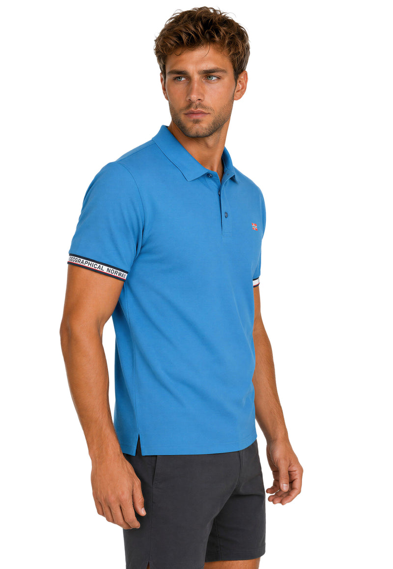Herren Regular Fit Polohemd koliar men - Blue