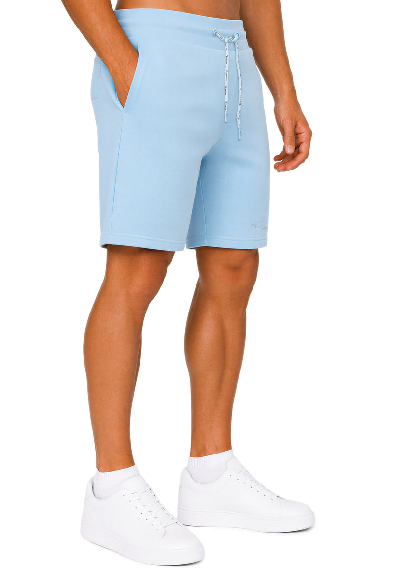 Herren Regular Fit Shorts Marken-Stick 23RS036 - Baby Blue