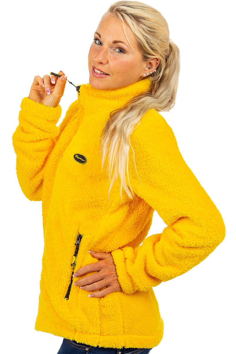 Damen Regular Fit Fleecejacke Kuschelige 22RSW002 - Yellow
