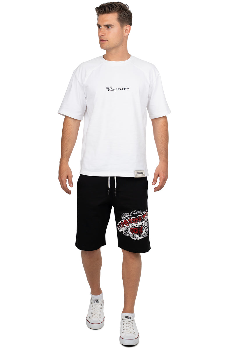 Herren Regular Fit Shorts Mid Waist CK274 - Black
