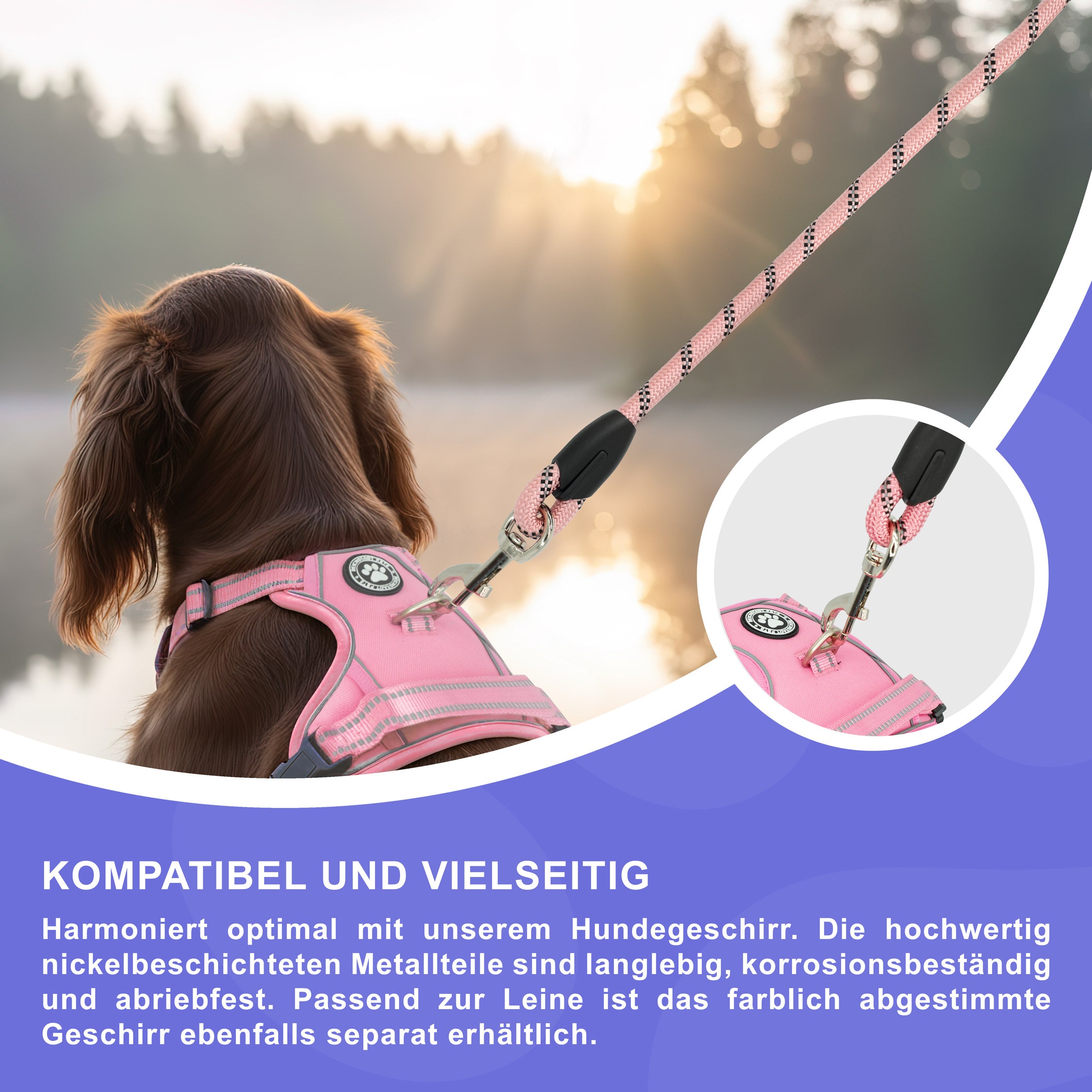 RS Pets Hundeleine Nylon 25RSP084 - Pink