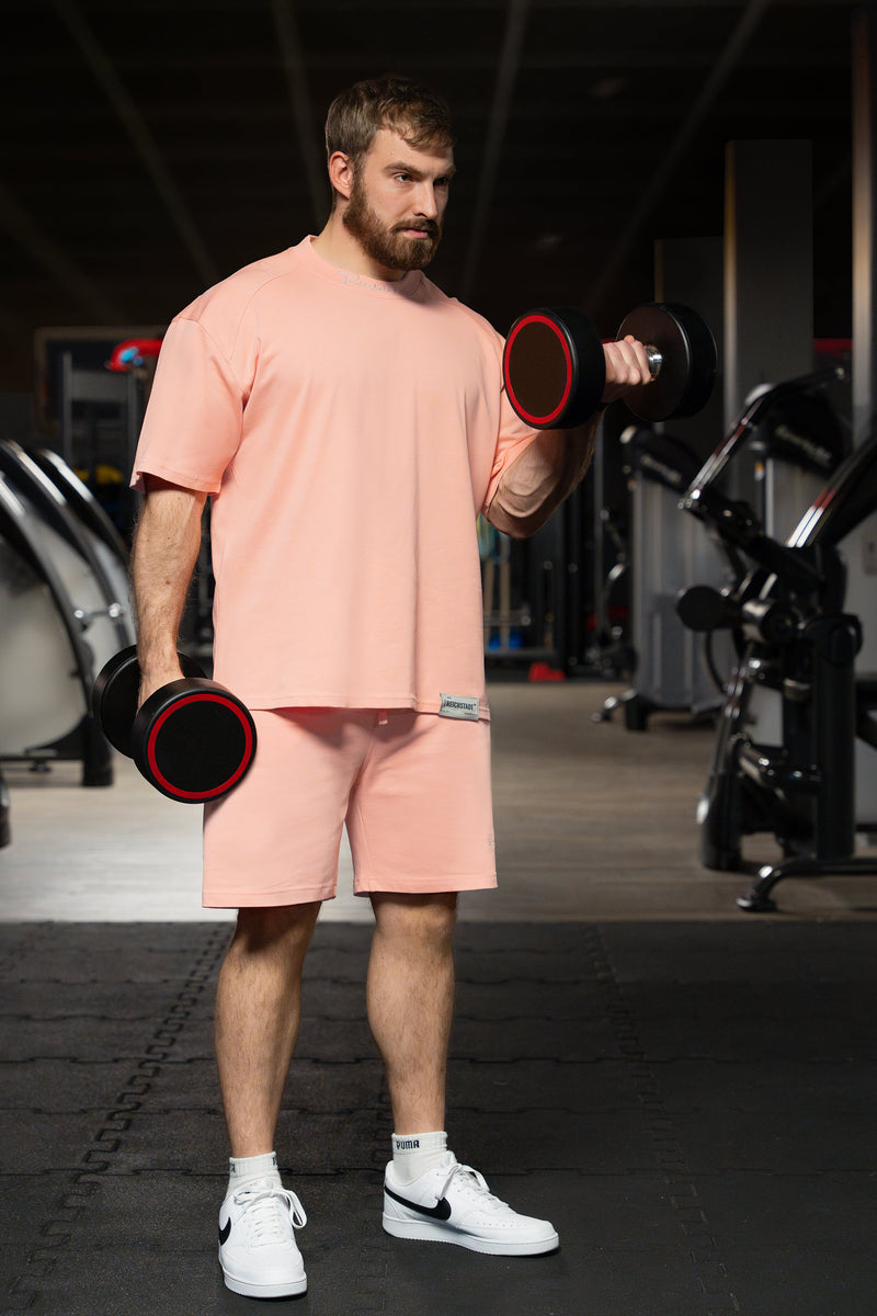 Herren Relaxed Fit T-Shirt S-23RS041 - Old Pink