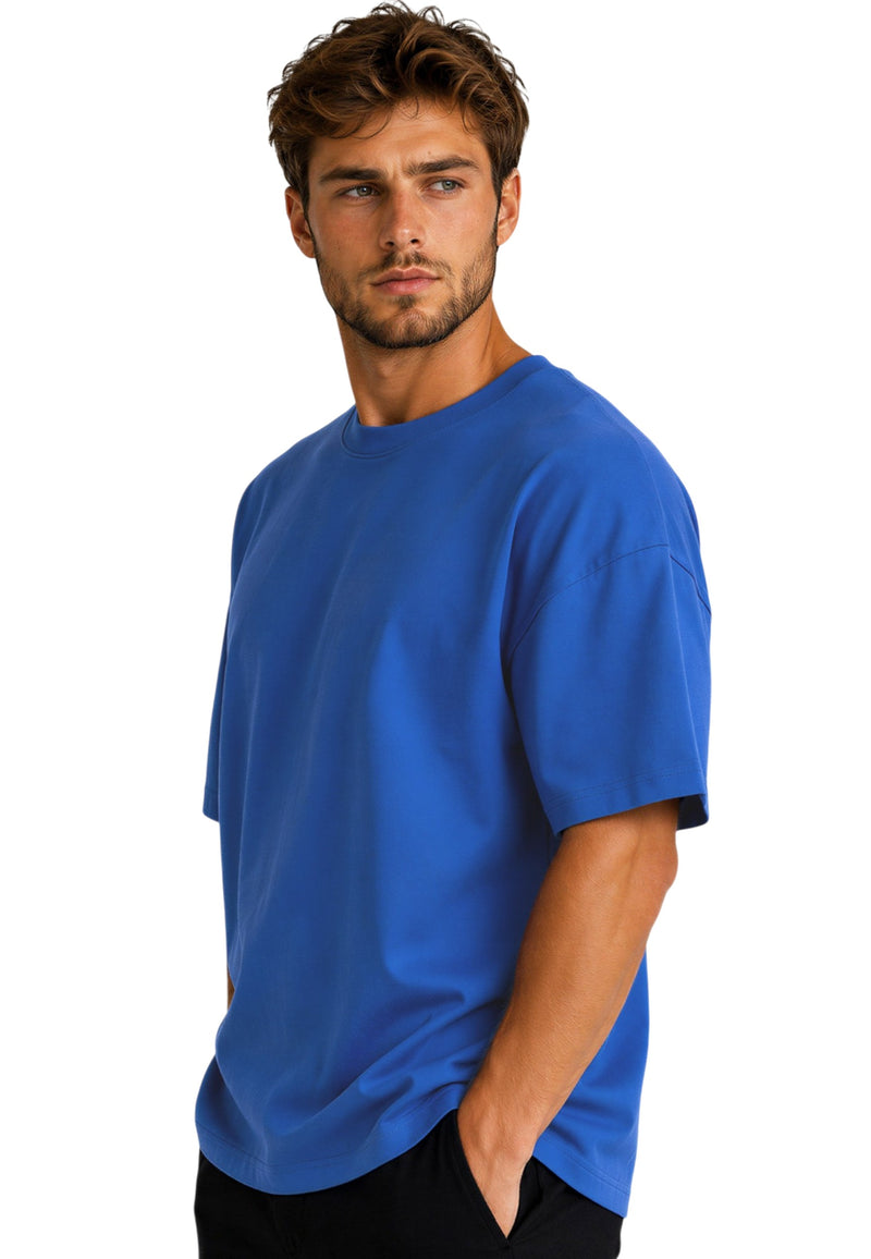 Herren Relaxed Fit T-Shirt 24RS058 - Blue