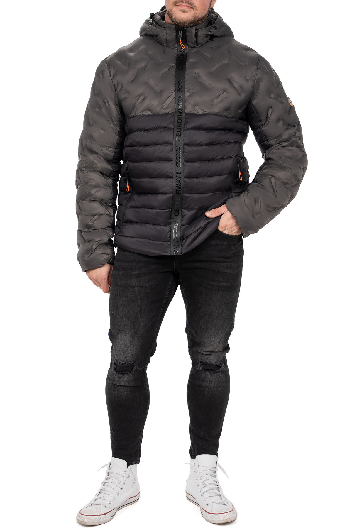 Herren Regular Fit Allwetterjacke burator in Dark Grey – Geographical Norway – Ansicht 5