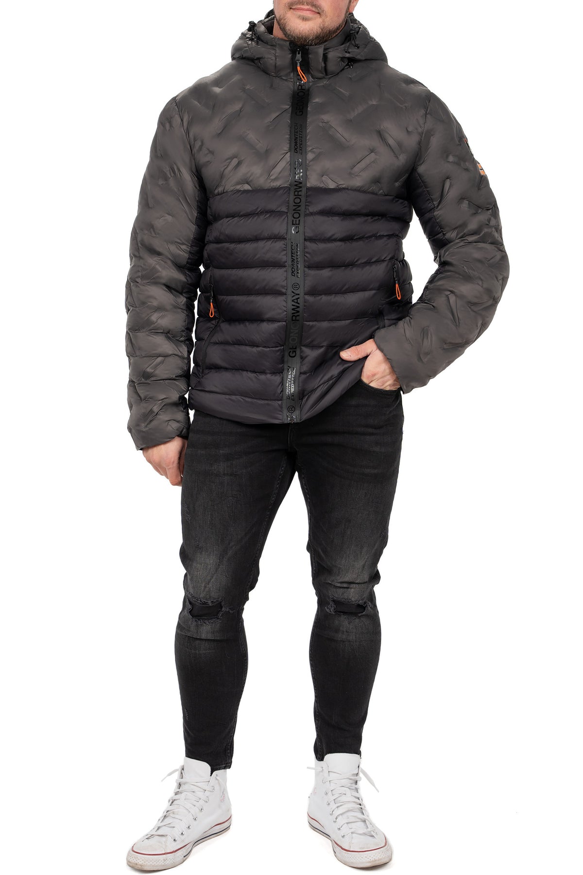 Herren Regular Fit Allwetterjacke burator in Dark Grey – Geographical Norway – Ansicht 5