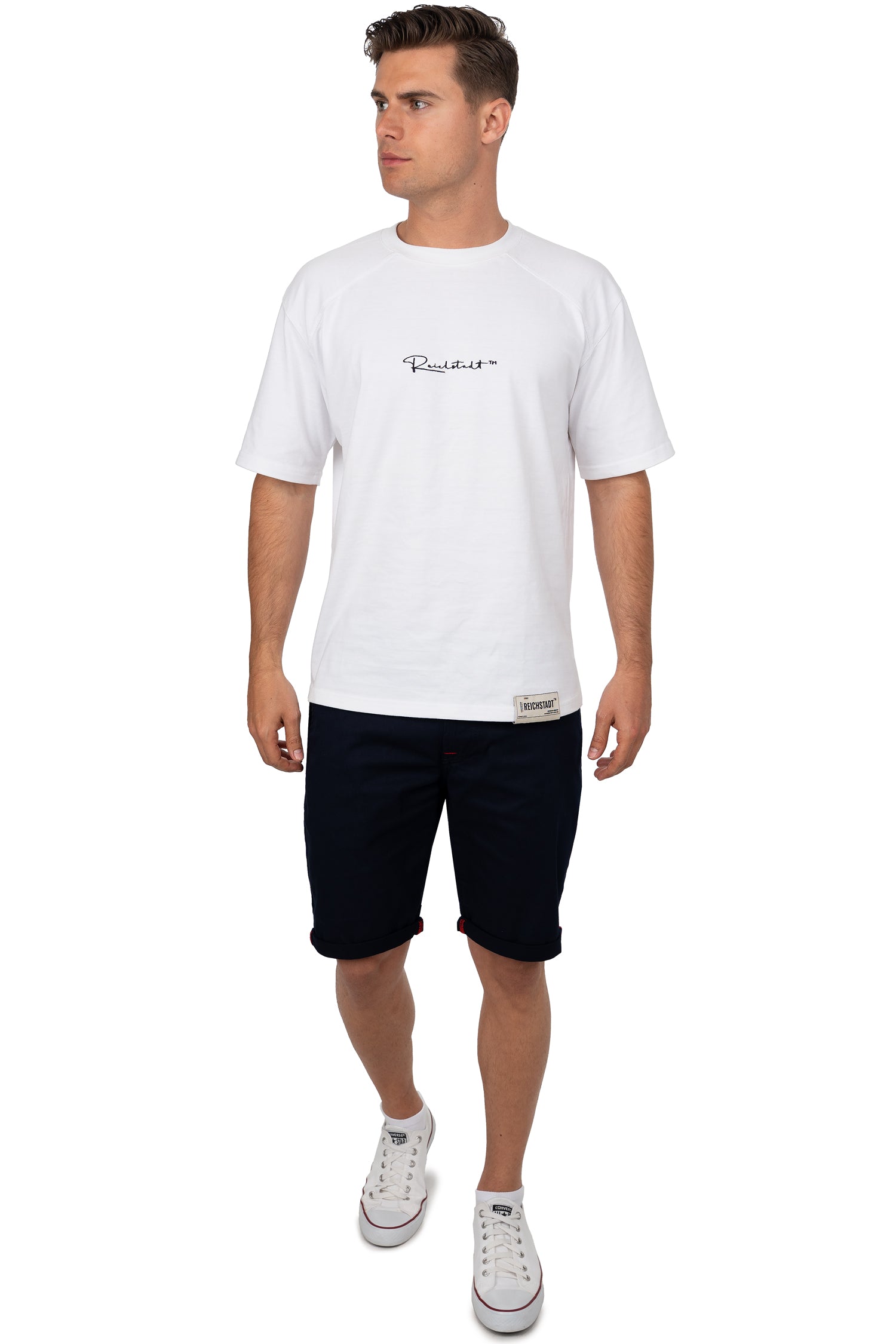 Herren Regular Fit Shorts Logo-Detail CK272 - Navy