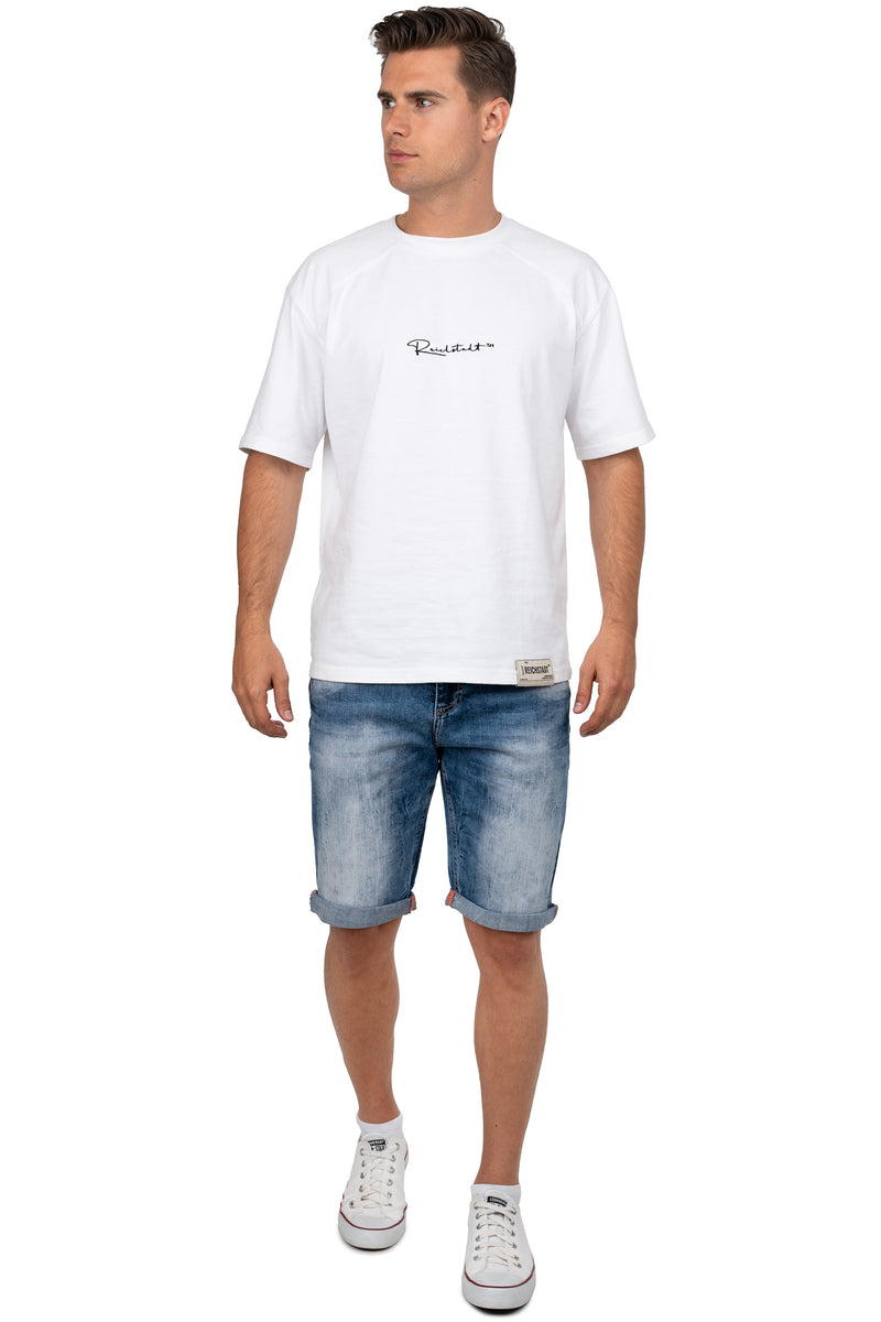 Herren Regular Fit Shorts Stonewashed CK266 - Blue