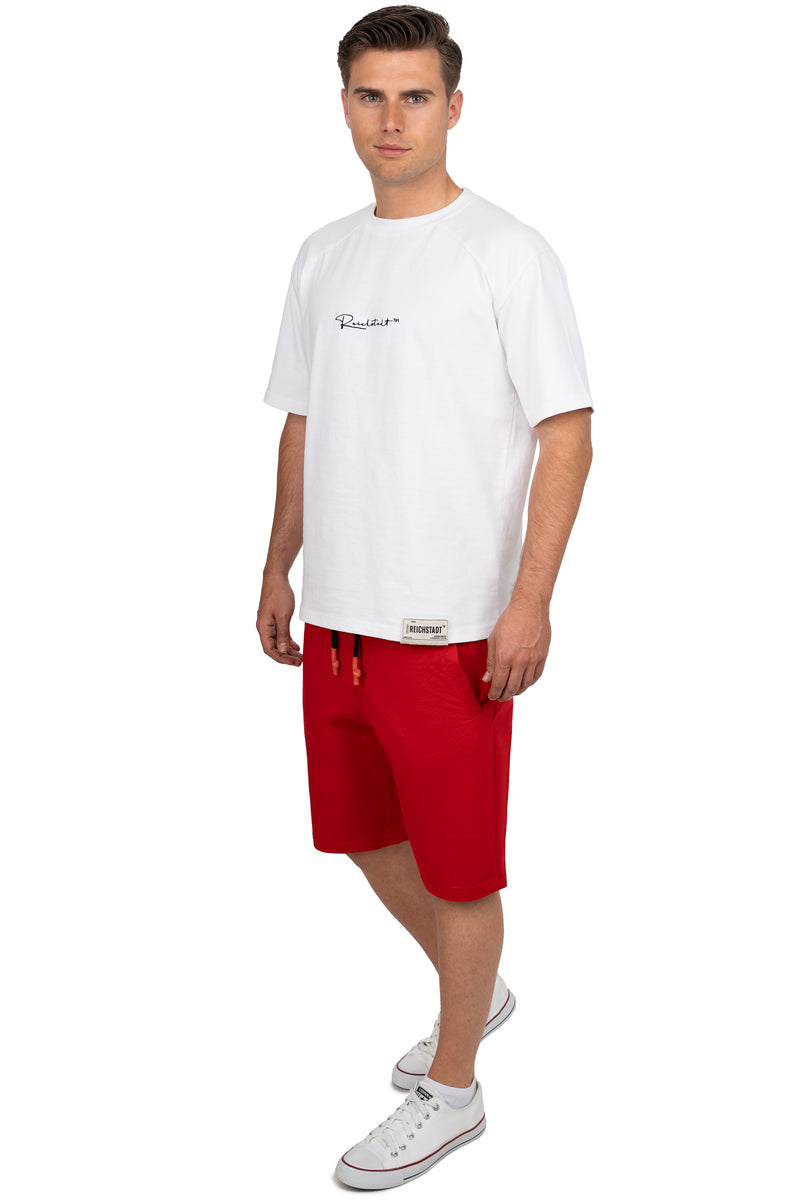 Herren Regular Fit Shorts Mid Waist CK271 - Red