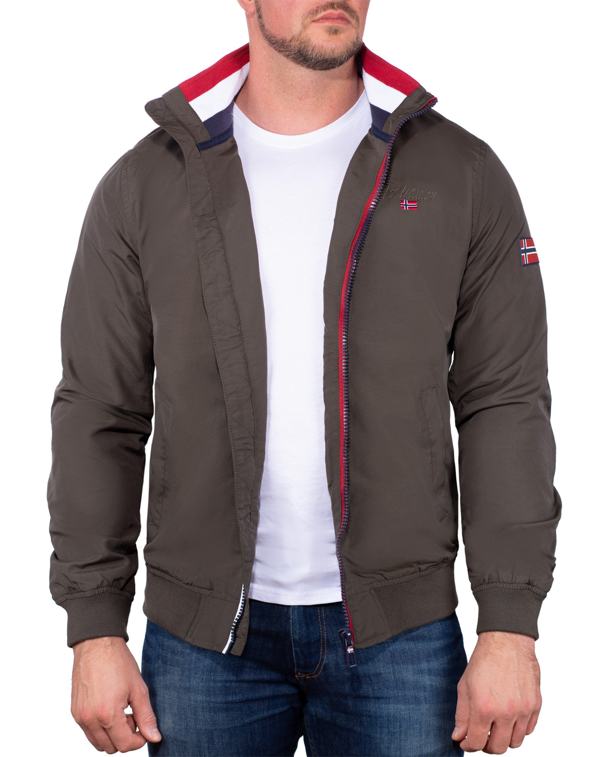 Herren Regular Fit Allwetterjacke benilde in Khaki – Geographical Norway – Ansicht 5