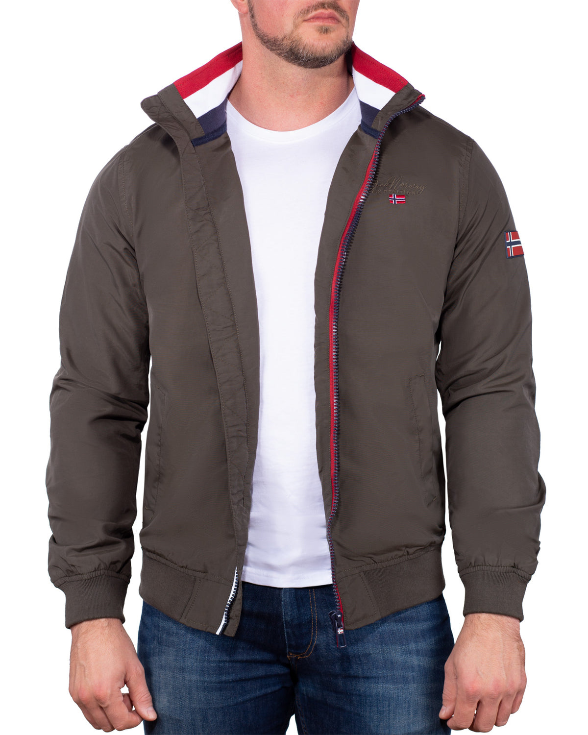 Herren Regular Fit Allwetterjacke benilde in Khaki – Geographical Norway – Ansicht 5