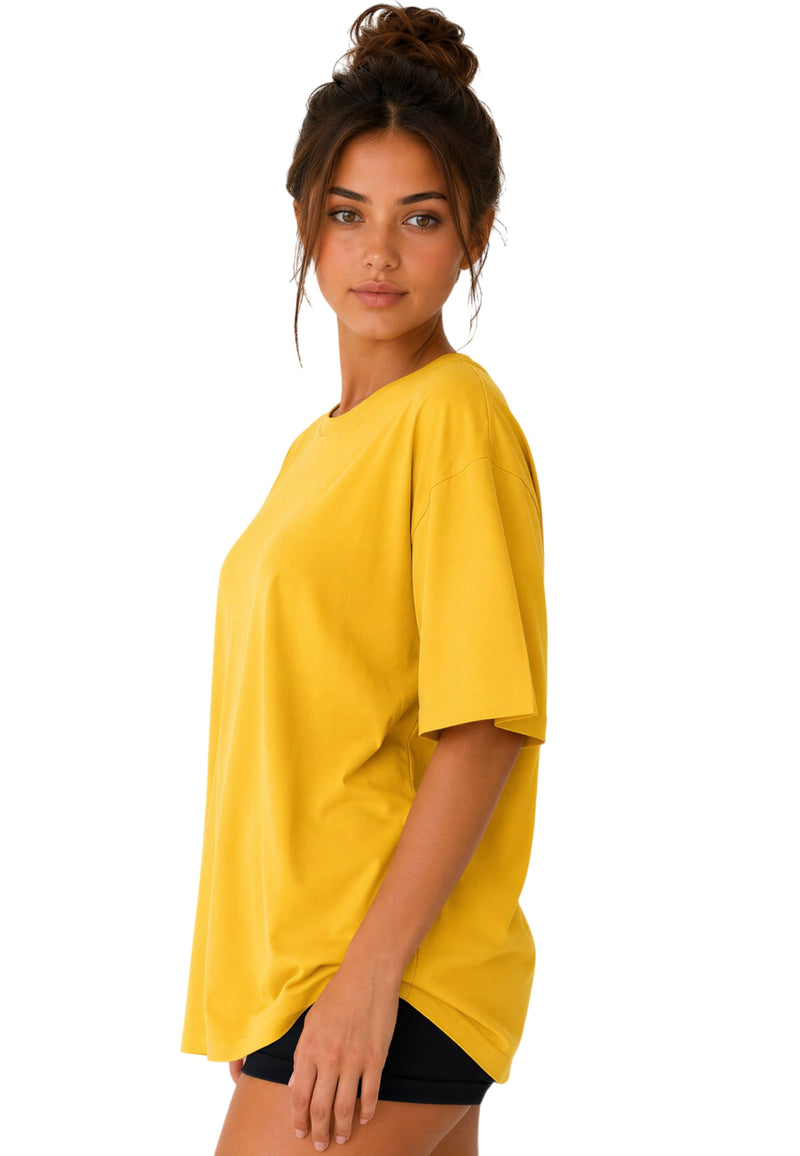 Damen Oversized T-Shirt 24RSW058 - Yellow
