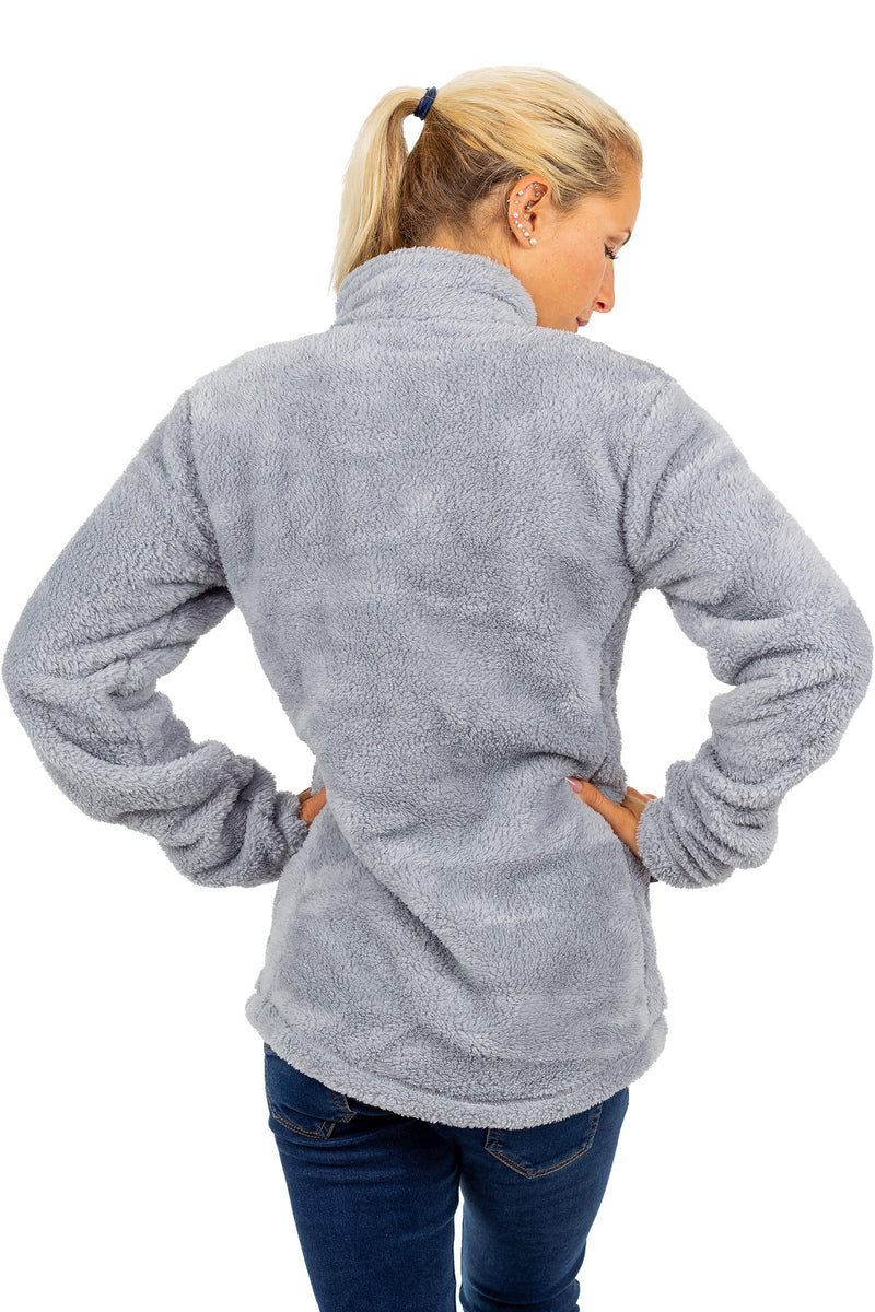 Damen Regular Fit Fleecejacke Kuschelige 22RSW002 - Light Grey
