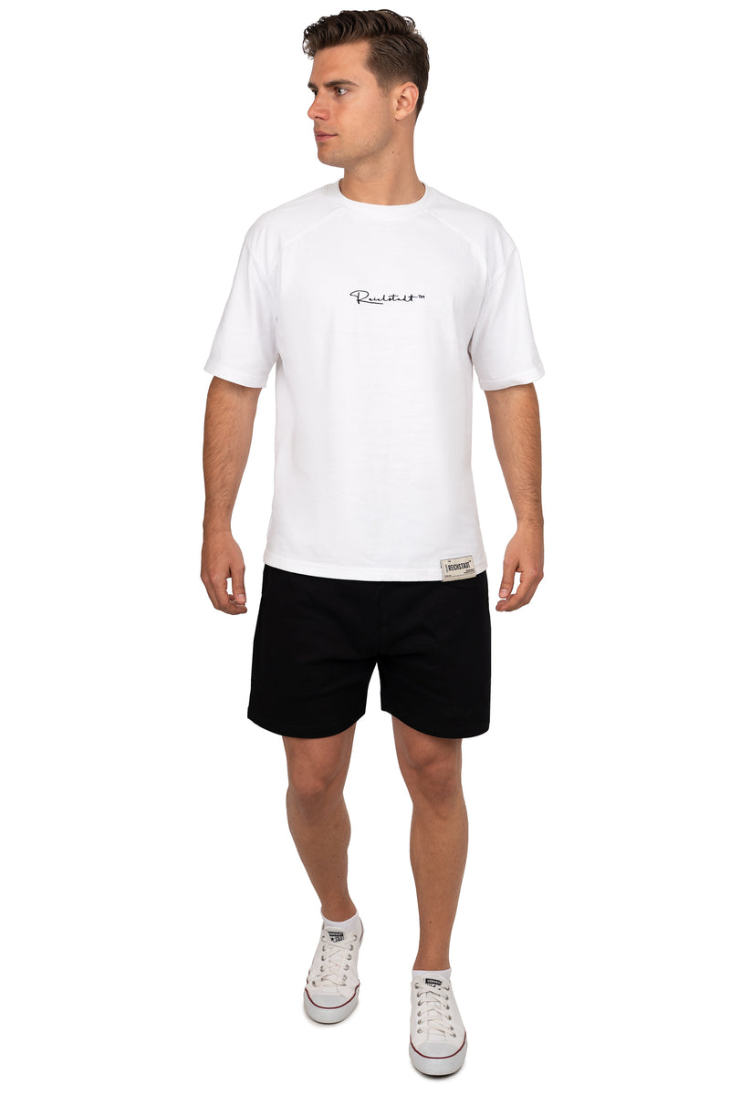 Herren Regular Fit Shorts Mid Waist 25RS072 - Black