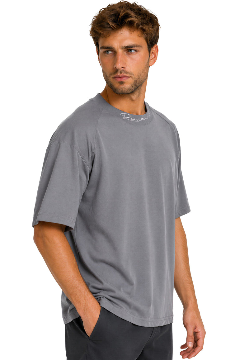 Herren Relaxed Fit T-Shirt 23RS041 - Dark Grey