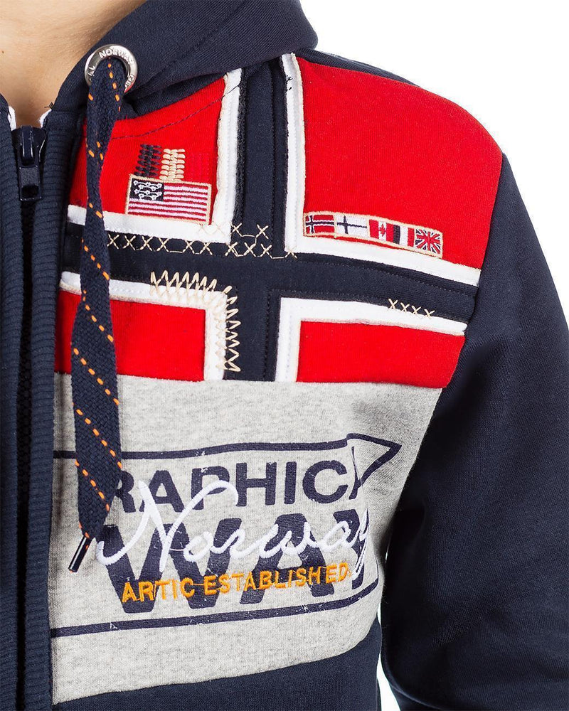 Herren Regular Fit Sweatjacke flyer - Navy