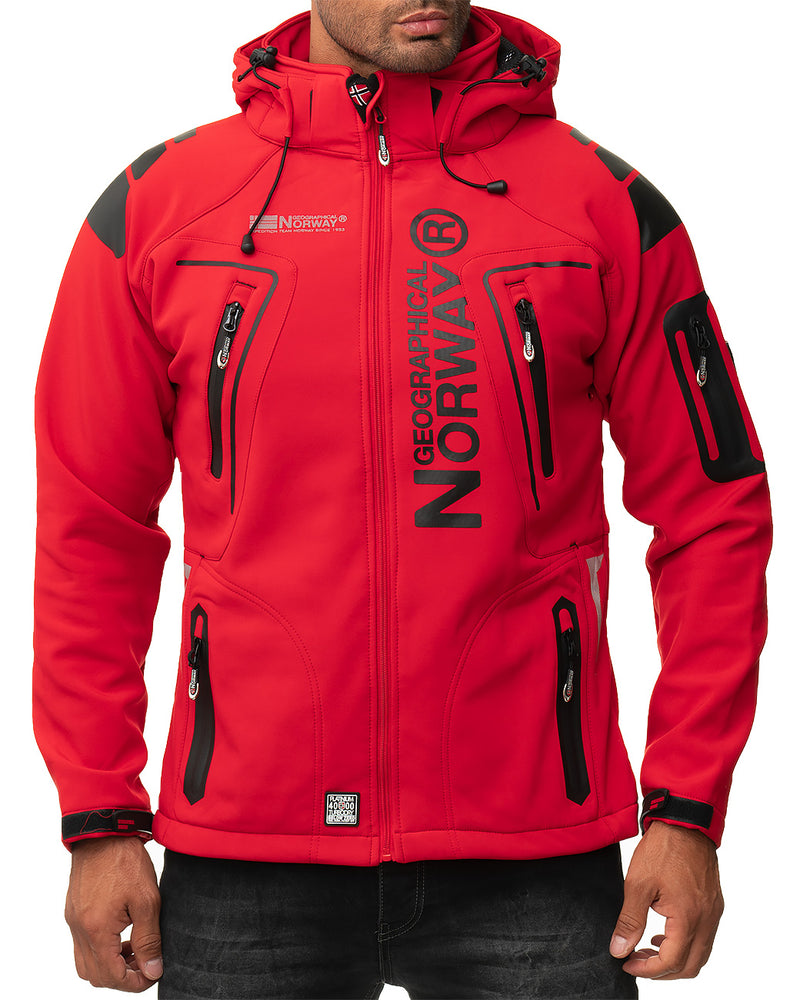 Herren Regular Fit Softshelljacke techno men - Red