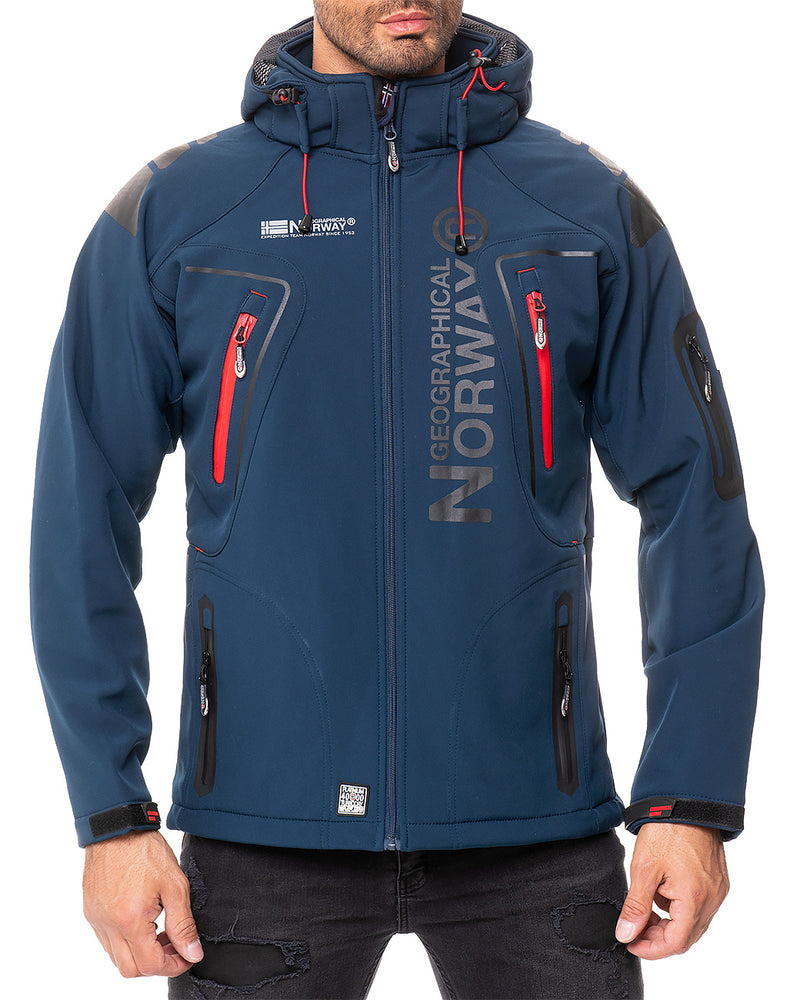 Herren Regular Fit Softshelljacke techno men - Navy
