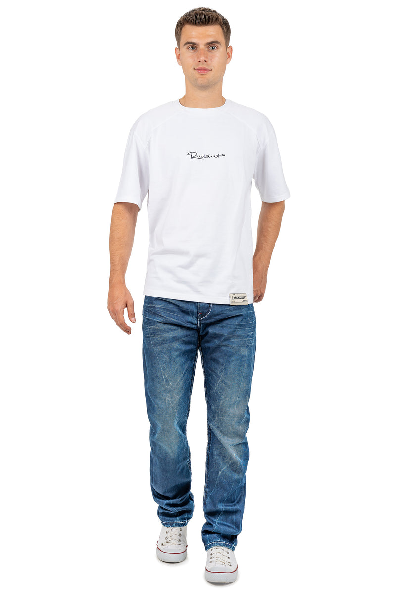 Herren Regular Fit Jeans Stonewashed CD709 - Blue