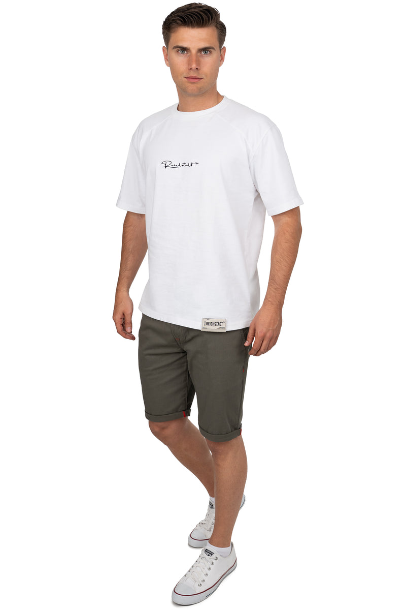 Herren Regular Fit Shorts Logo-Detail CK272 - Khaki