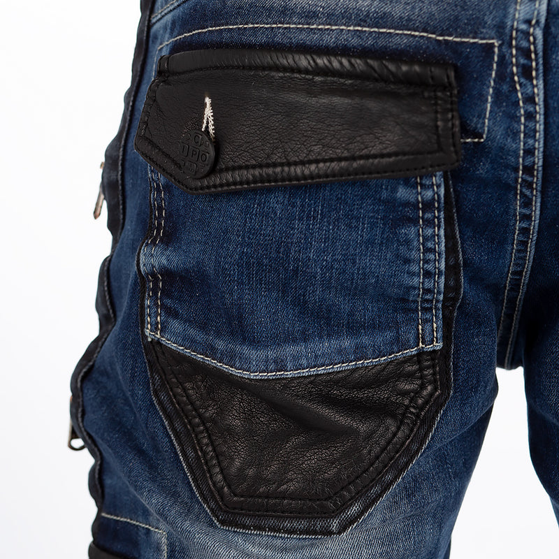 Herren Straight Fit Jeans Stonewashed CD586 - Blue