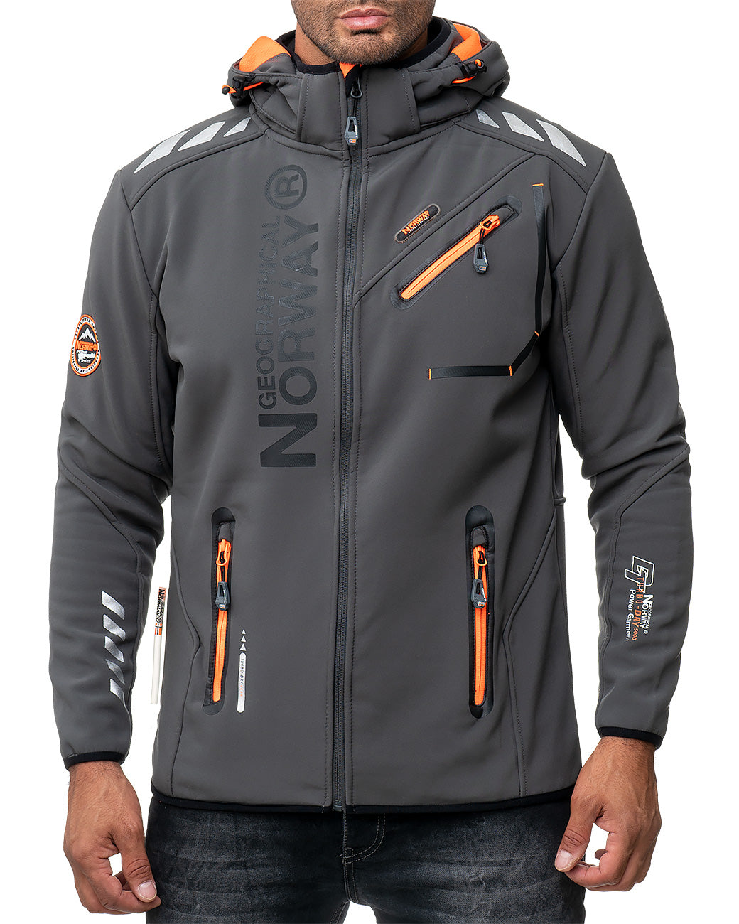 Herren Regular Fit Softshelljacke royaute men in Dark Grey – Geographical Norway – Ansicht 5