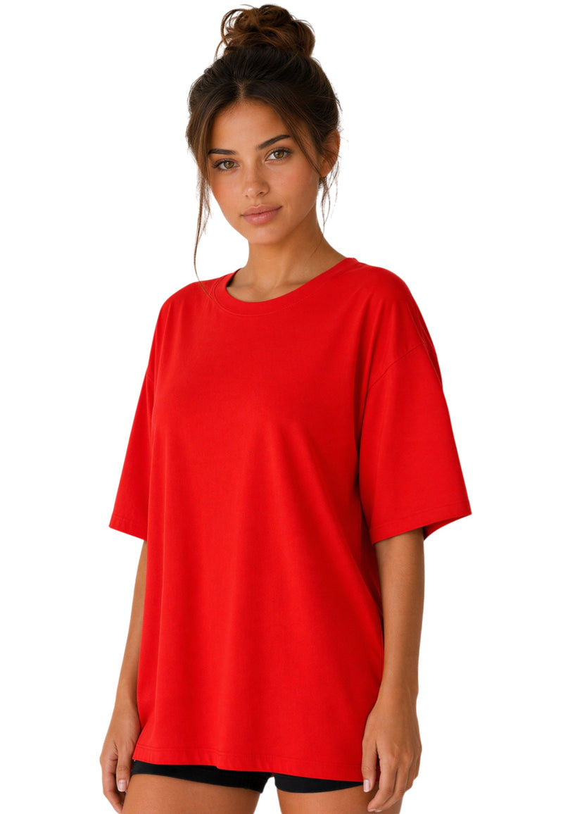 Damen Oversized T-Shirt 24RSW058 - Red