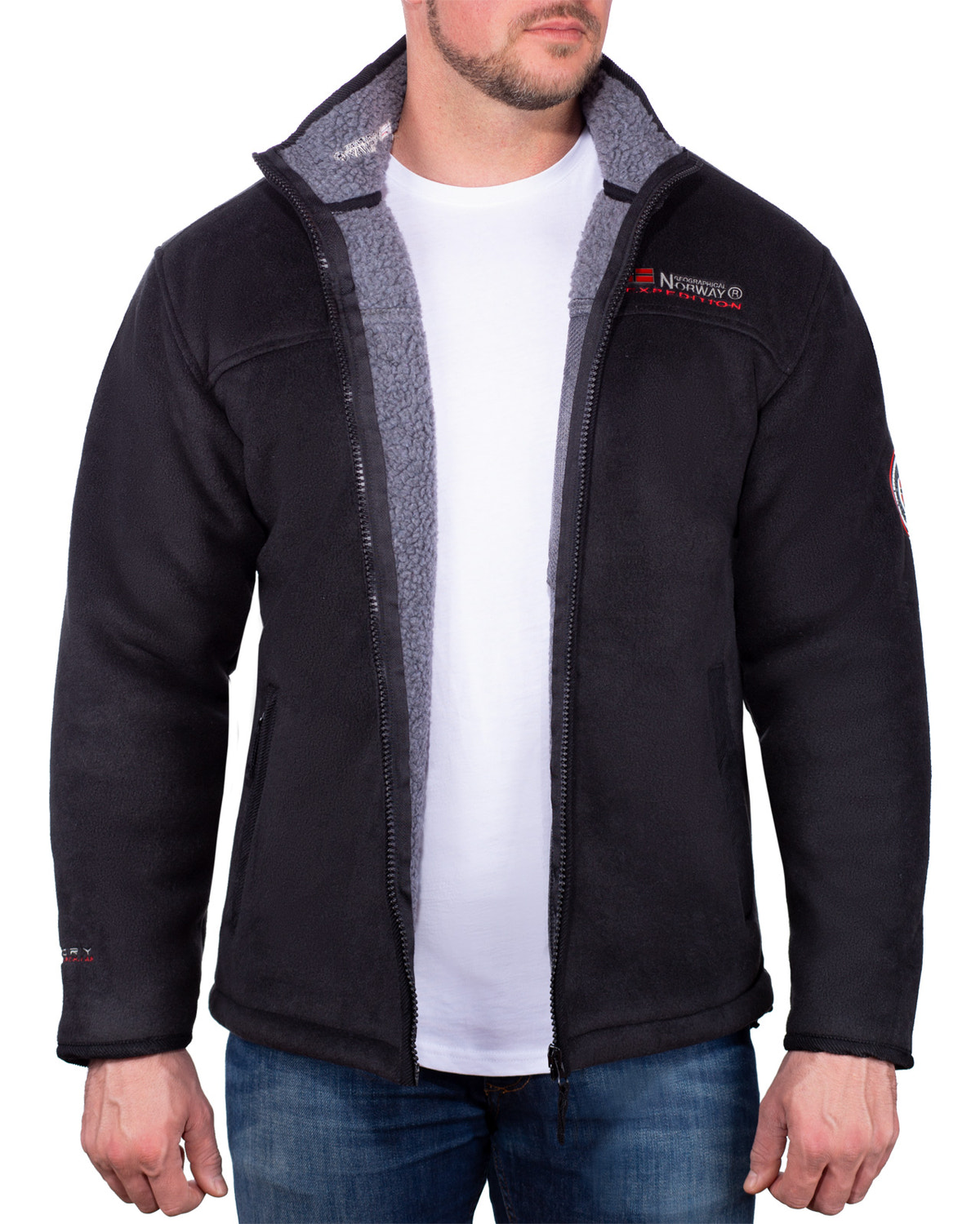 Herren Regular Fit Jacke usine in Black – Geographical Norway – Ansicht 5