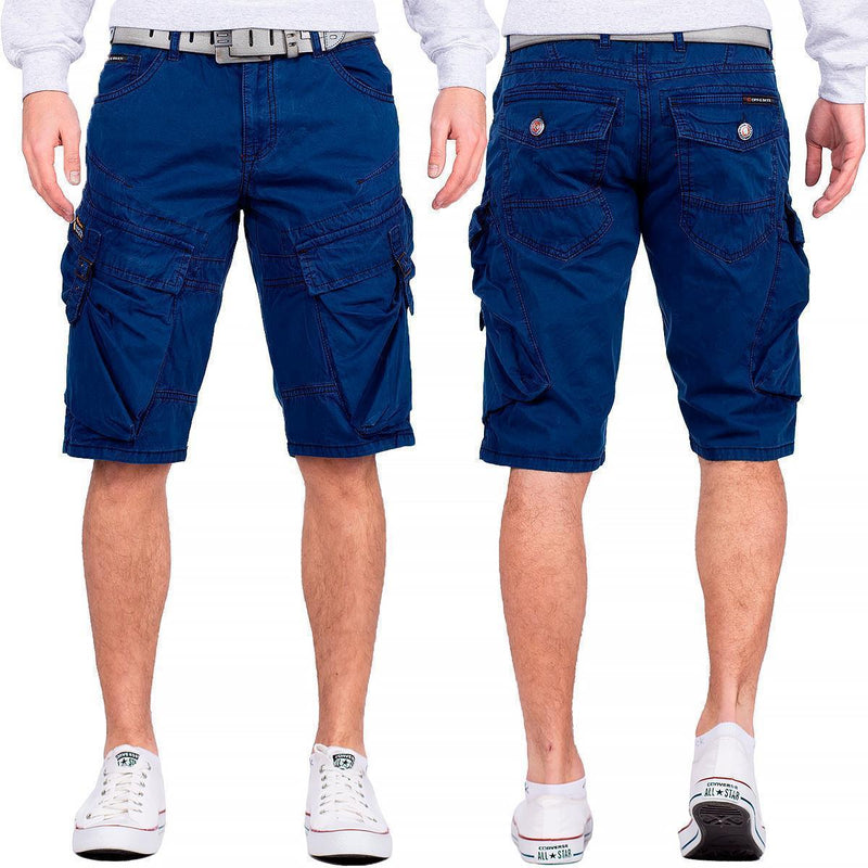 Herren Regular Fit Shorts Mid Waist CK229 - Navy