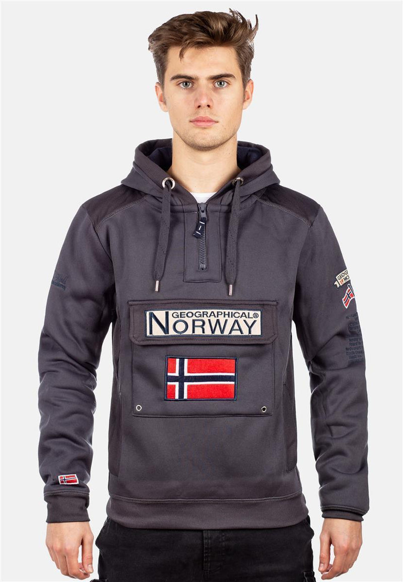 Herren Regular Fit Hoodie gymclass men - Dark Grey