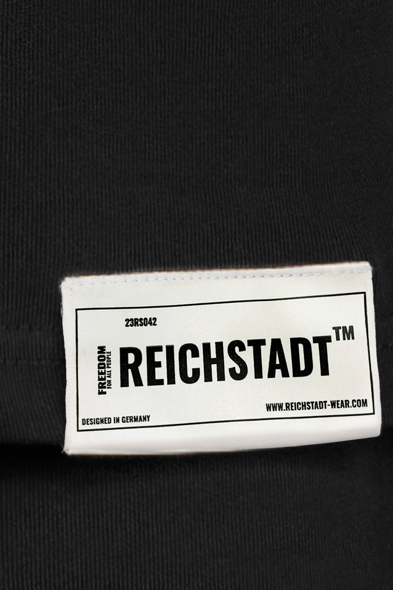 Herren Oversized Langarm Shirt 23RS042 - Black