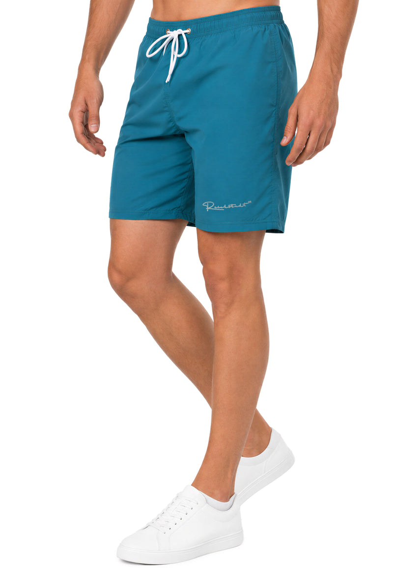 Herren Regular Fit Shorts Mid Waist 25RS073 - Blue