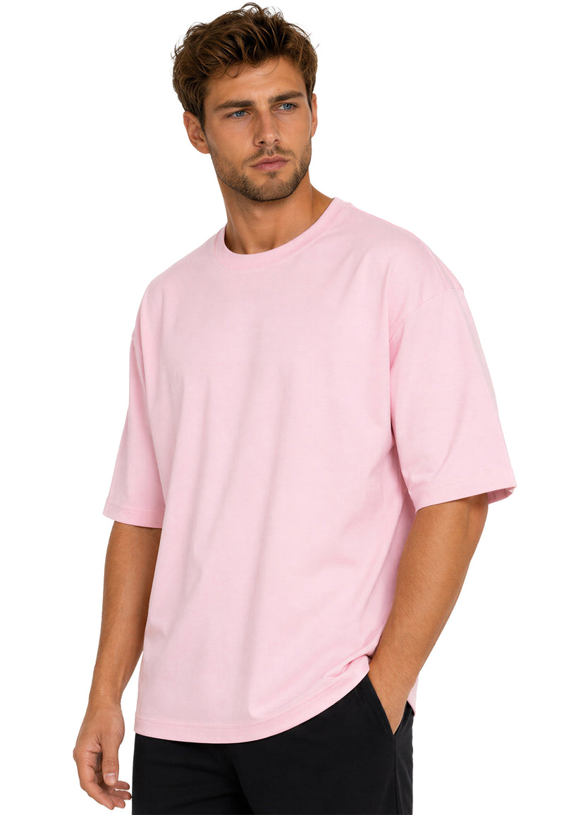 Herren Regular Fit T-Shirt Shoulder Drop 25RS071 - Pink