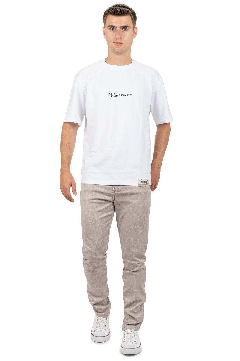 Herren Slim Fit Hose Mid Waist CD840 - Beige