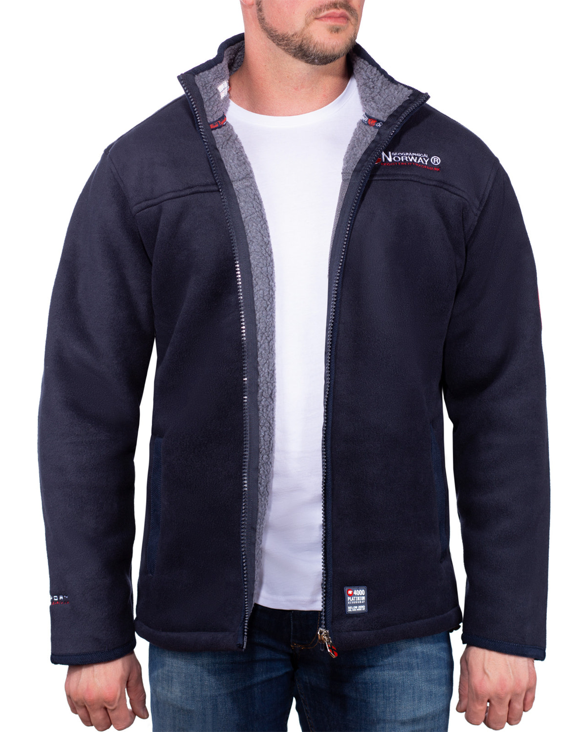 Herren Regular Fit Jacke ubolt in Navy – Geographical Norway – Ansicht 5