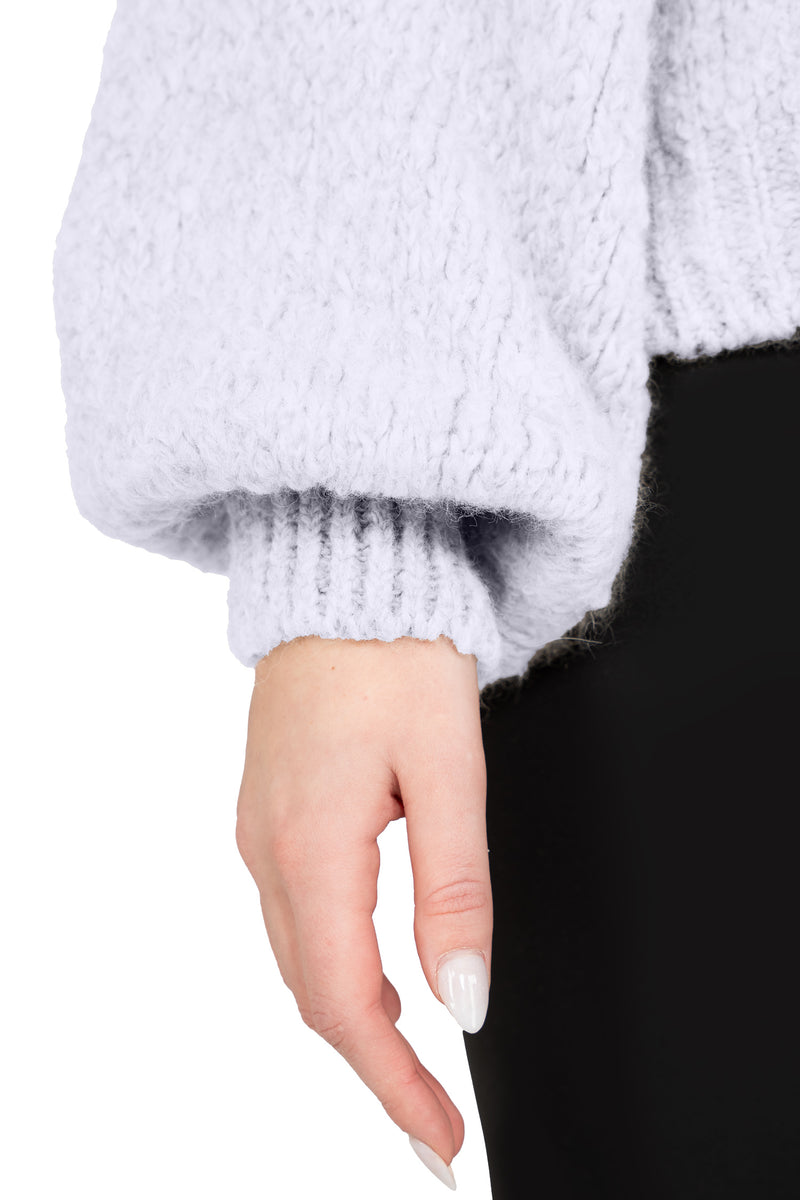 Damen Relaxed Fit Strickpullover 25RSW089 - Purple