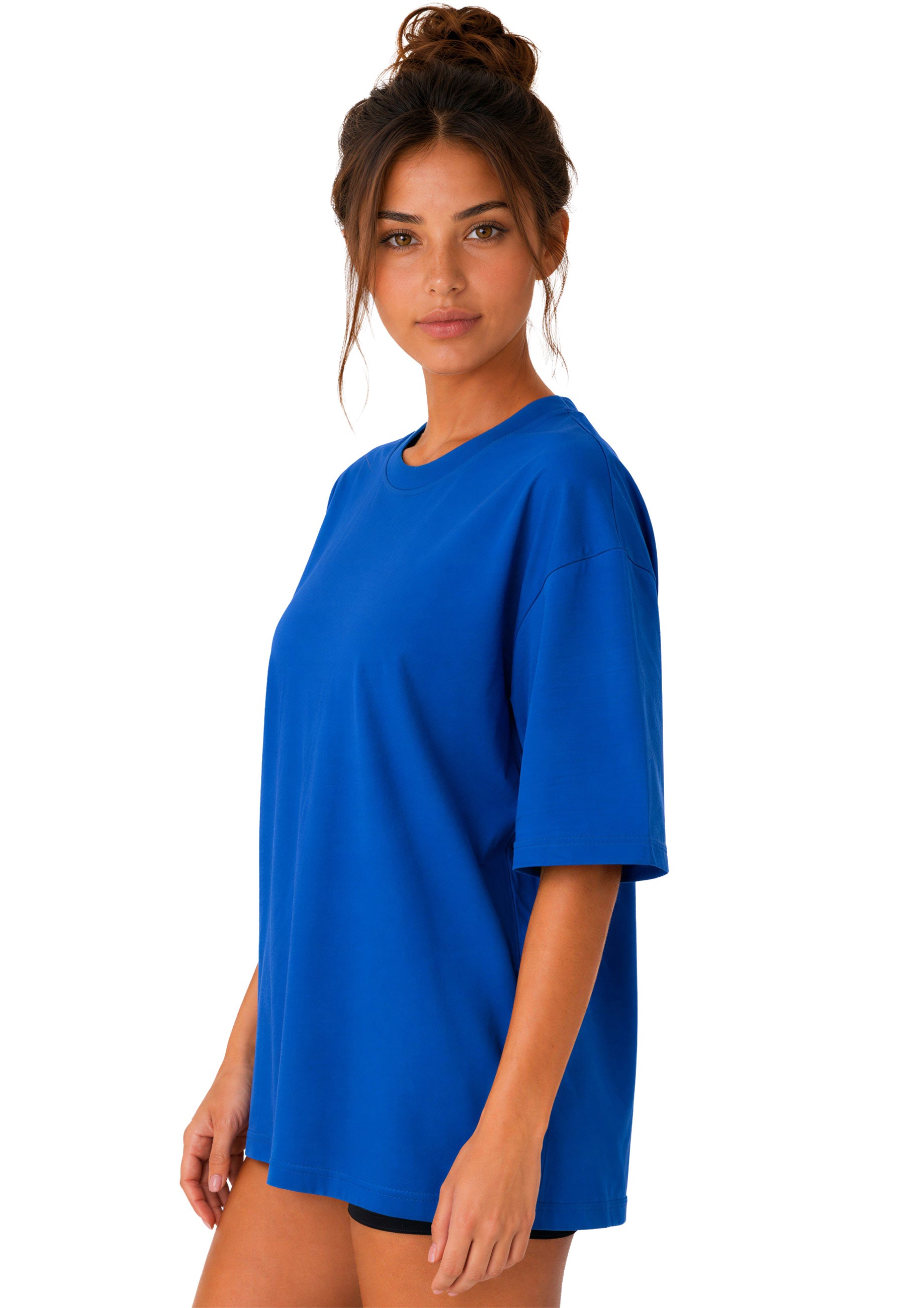 Damen Oversized T-Shirt 25RSW070 Navy Blue - mehrfarbig