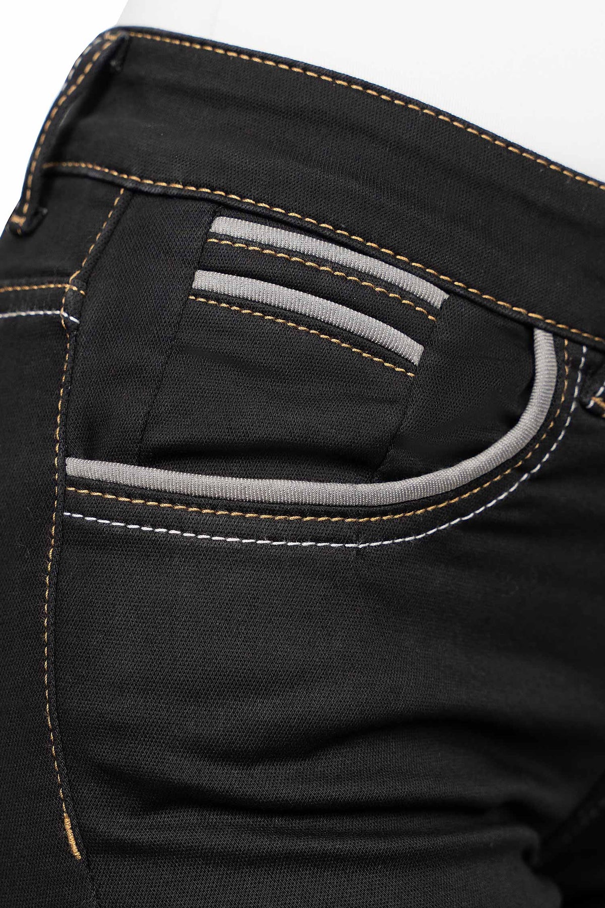 Damen Slim Fit Jeans Stonewashed WD256 - Black