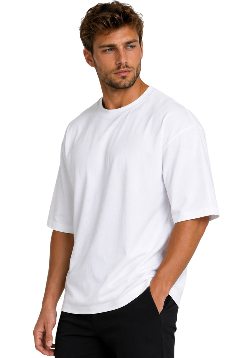 Herren Relaxed Fit T-Shirt 24RS058 - White