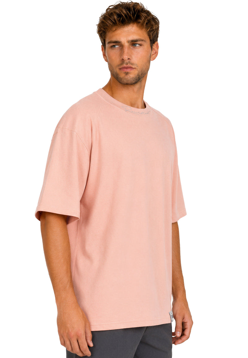 Herren Relaxed Fit T-Shirt 23RS041 - Old Pink